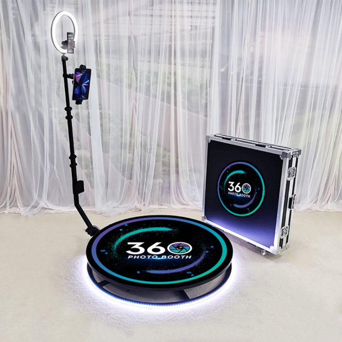 360 Photo Booth Rotating Machine Size 80cm for 3 People, Motorized Video Booth for Events Party Weddings - Image 10