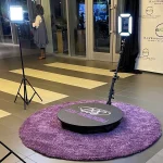 360 Photo Booth Rotating Machine Size 80cm for 3 People, Motorized Video Booth for Events Party Weddings - Image 7
