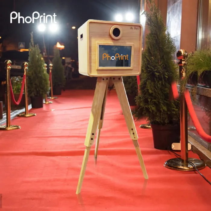 Vintage Wooden Photo Booth With Adjustable Height and Life time Activated Spark Booth Software for Weddings Parties and Special Events - Image 3