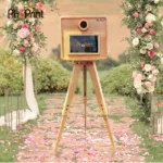 Vintage Wooden Photo Booth With Adjustable Height and Life time Activated Spark Booth Software for Weddings Parties and Special Events - Image 5