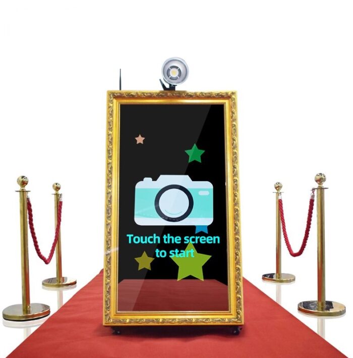 TechnoWhale Magic Mirror Photo Booth 65 inch Classic Design - Image 1