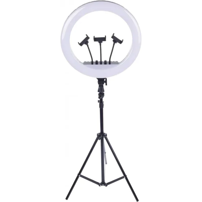 RL-18 LED Ring Light Size 18 inch with Stand and Remote Controller - Image 1