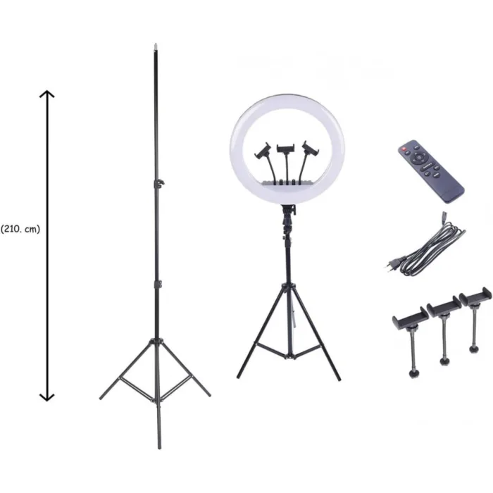 RL-18 LED Ring Light Size 18 inch with Stand and Remote Controller - Image 4