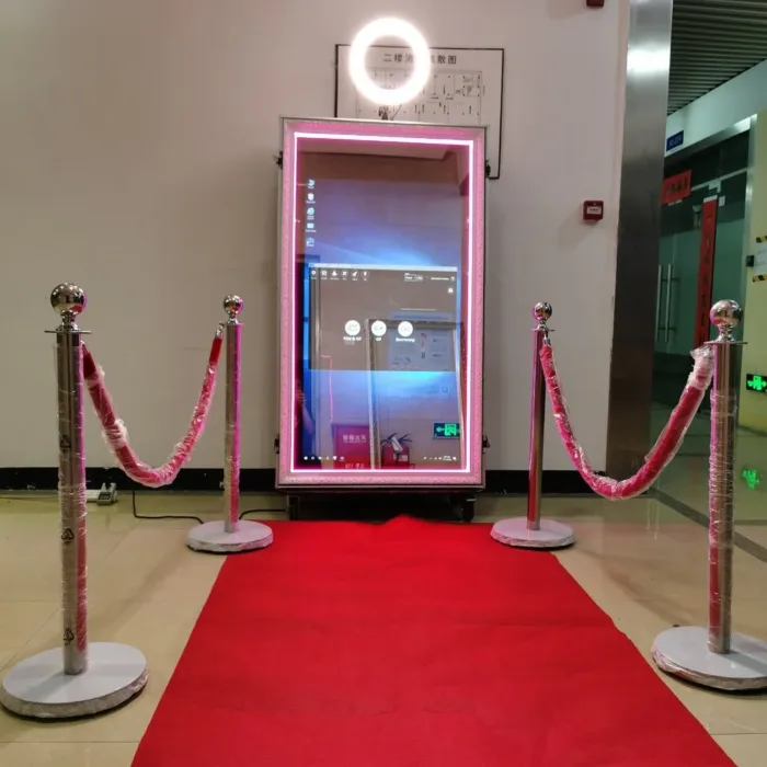 TechnoWhale Magic Mirror Photo Booth 65 inch Classic Design - Image 2