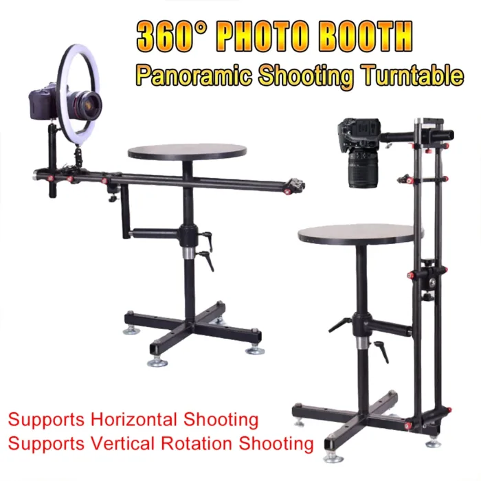 360 Rotating Turntable Table with Vertical and Horizontal Mode A Camera Photography Platform 80kg Max 360 Shooting Spinning Platform - Image 2