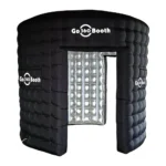 Inflatable Photo Booth Enclosure Round Shape 360 Photobooth Backdrop with RGB Lights for Events Advertising and Wedding Party - Image 6
