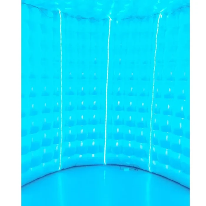 Inflatable Photo Booth Enclosure Round Shape 360 Photobooth Backdrop with RGB Lights for Events Advertising and Wedding Party - Image 8