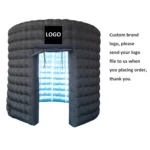 Inflatable Photo Booth Enclosure Round Shape 360 Photobooth Backdrop with RGB Lights for Events Advertising and Wedding Party - Image 10