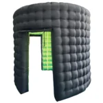 Inflatable Photo Booth Enclosure Round Shape 360 Photobooth Backdrop with RGB Lights for Events Advertising and Wedding Party - Image 11