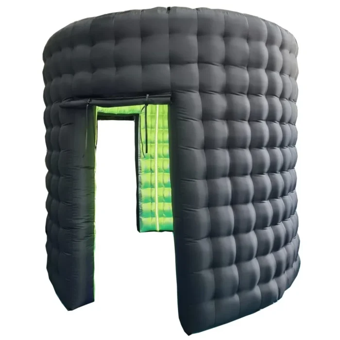 Inflatable Photo Booth Enclosure Round Shape 360 Photobooth Backdrop with RGB Lights for Events Advertising and Wedding Party - Image 11