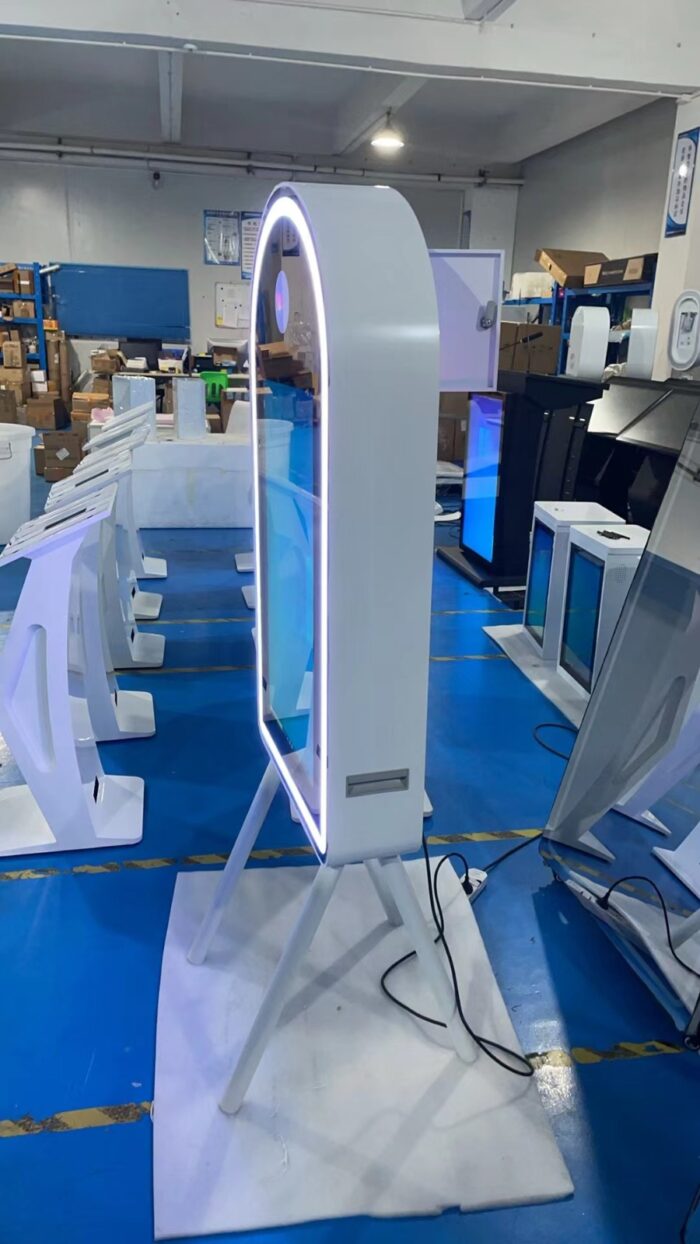TechnoWhale 45 Inch Magic Mirror Photobooth With 4 Legs and 32 inch LCD Screen Selfie Photo Booth for Events Weddings and Parties - Image 6