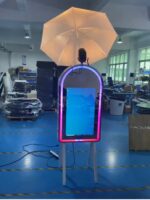 TechnoWhale 45 Inch Magic Mirror Photobooth With 4 Legs and 32 inch LCD Screen Selfie Photo Booth for Events Weddings and Parties - Image 7