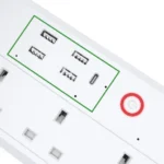 Technowhale Smart Power Strip UK WiFi Plug with Tuya application Power Monitor 1.8m Cable Length with 4 AC Socket 4 USB Ports and 1 USB-C Smart Home Appliance Voice Control for Alexa and Google Home - Image 2