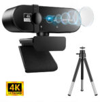 Webcam 4K Resolution With Microphone Privacy Cover and Autofocus Function Mini Usb Camera To Computer Full Hd For PC Mac Laptop