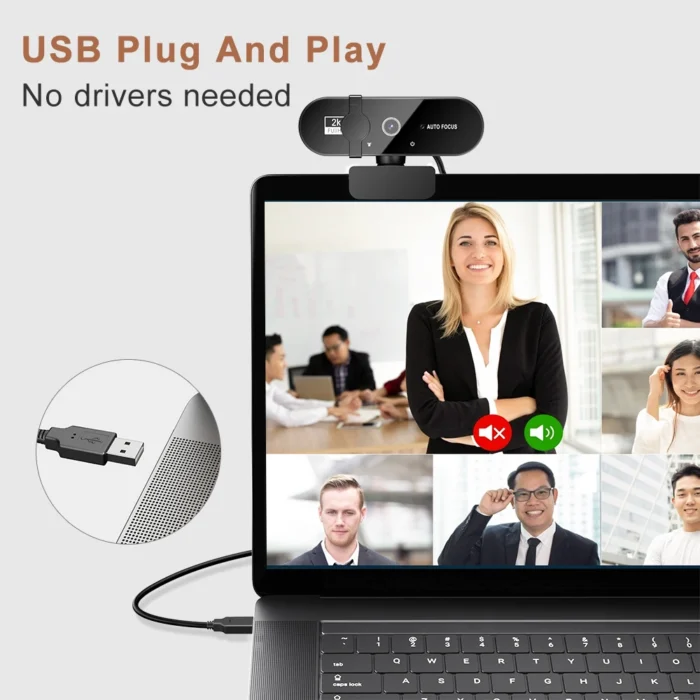 Webcam Full HD 1080p Resolution With Microphone Privacy Cover and Autofocus Function Mini Usb Camera To Computer Full Hd For PC Mac Laptop - Image 9
