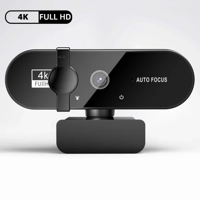 Webcam 4K Resolution With Microphone Privacy Cover and Autofocus Function Mini Usb Camera To Computer Full Hd For PC Mac Laptop - Image 2