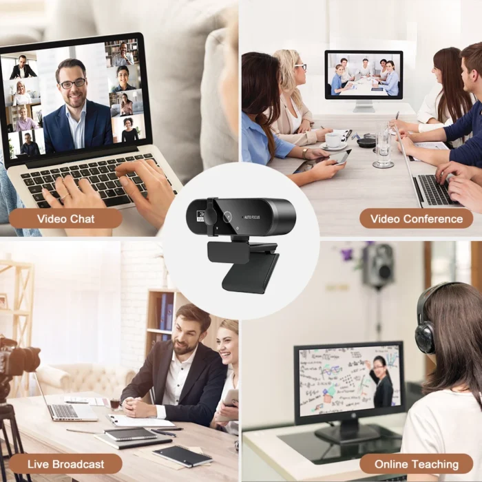 Webcam Full HD 1080p Resolution With Microphone Privacy Cover and Autofocus Function Mini Usb Camera To Computer Full Hd For PC Mac Laptop - Image 6