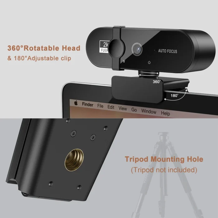 Webcam Full HD 1080p Resolution With Microphone Privacy Cover and Autofocus Function Mini Usb Camera To Computer Full Hd For PC Mac Laptop - Image 10