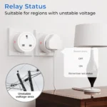 TechnoWhale 4pcs Smart Power Plug UK 16A Power Monitoring Smart Life Wifi Intelligent Mini Socket Electrical Wireless Smart Outlet Alexa Tuya - Image 3