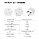 TechnoWhale 4pcs Smart Power Plug UK 16A Power Monitoring Smart Life Wifi Intelligent Mini Socket Electrical Wireless Smart Outlet Alexa Tuya - Image 14