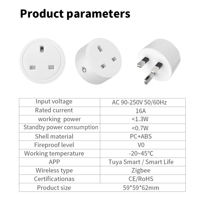 TechnoWhale 4pcs Smart Power Plug UK 16A Power Monitoring Smart Life Wifi Intelligent Mini Socket Electrical Wireless Smart Outlet Alexa Tuya - Image 14