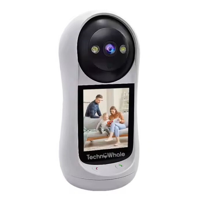 TechnoWhale 3MP PTZ Wifi Video Call Camera with 2.8 Inch IPS Screen Baby Cry Sound Detection Wireless Security IP Camera Supports V380 APP - Image 2