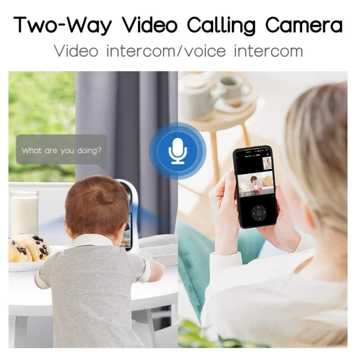 TechnoWhale 3MP PTZ Wifi Video Call Camera with 2.8 Inch IPS Screen Baby Cry Sound Detection Wireless Security IP Camera Supports V380 APP - Image 16