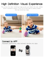 TechnoWhale 3MP PTZ Wifi Video Call Camera with 2.8 Inch IPS Screen Baby Cry Sound Detection Wireless Security IP Camera Supports V380 APP - Image 15