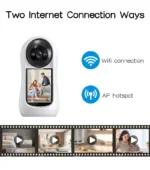 TechnoWhale 3MP PTZ Wifi Video Call Camera with 2.8 Inch IPS Screen Baby Cry Sound Detection Wireless Security IP Camera Supports V380 APP - Image 9